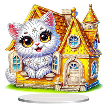 Load image into Gallery viewer, Acrylic Special Shape Flower Girl Desktop Diamond Art Kits for Home Office Decor