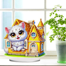 Load image into Gallery viewer, Acrylic Special Shape Flower Girl Desktop Diamond Art Kits for Home Office Decor