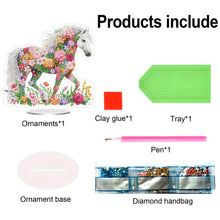 Load image into Gallery viewer, Acrylic Special Shaped Colorful Pattern Table Top Diamond Painting Ornament Kits