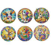 Load image into Gallery viewer, 6Pcs Acrylic Animals Diamond Painting Refrigerator Magnet for Fridge Whiteboards