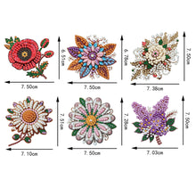 Load image into Gallery viewer, 6Pcs Acrylic Animals Diamond Painting Refrigerator Magnet for Fridge Whiteboards