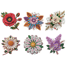 Load image into Gallery viewer, 6Pcs Acrylic Animals Diamond Painting Refrigerator Magnet for Fridge Whiteboards