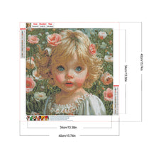 Load image into Gallery viewer, Diamond Painting - Full Round - Little Girl (40*40CM)