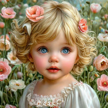 Load image into Gallery viewer, Diamond Painting - Full Round - Little Girl (40*40CM)
