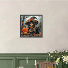 Load image into Gallery viewer, Diamond Painting - Full Round - Pumpkin Girl (40*40CM)