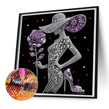 Load image into Gallery viewer, Diamond Painting - Partial Special Shaped - Elegant Lady (30*30CM)