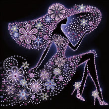 Load image into Gallery viewer, Diamond Painting - Partial Special Shaped - Elegant Lady (30*30CM)