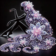 Load image into Gallery viewer, Diamond Painting - Partial Special Shaped - Elegant Lady (30*30CM)