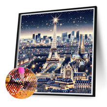 Load image into Gallery viewer, Diamond Painting - Full Round - Eiffel Tower At Night (40*40CM)