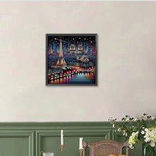 Load image into Gallery viewer, Diamond Painting - Full Round - Eiffel Tower With Stars (40*40CM)