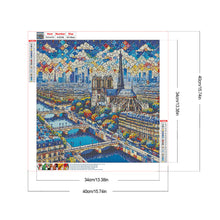 Load image into Gallery viewer, Diamond Painting - Full Round - Eiffel Tower During The Day (40*40CM)