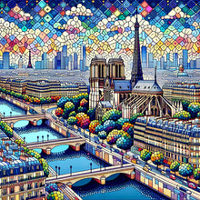 Load image into Gallery viewer, Diamond Painting - Full Round - Eiffel Tower During The Day (40*40CM)