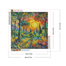 Load image into Gallery viewer, Diamond Painting - Full Round - Landscape Sunrise Forest (40*40CM)