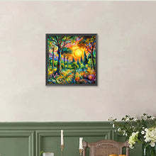 Load image into Gallery viewer, Diamond Painting - Full Round - Landscape Sunrise Forest (40*40CM)