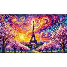 Load image into Gallery viewer, Diamond Painting - Full Round - Eiffel Tower At Sunrise (70*40CM)