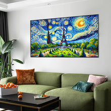 Load image into Gallery viewer, Diamond Painting - Full Round - Eiffel Tower At Starry Night (70*40CM)