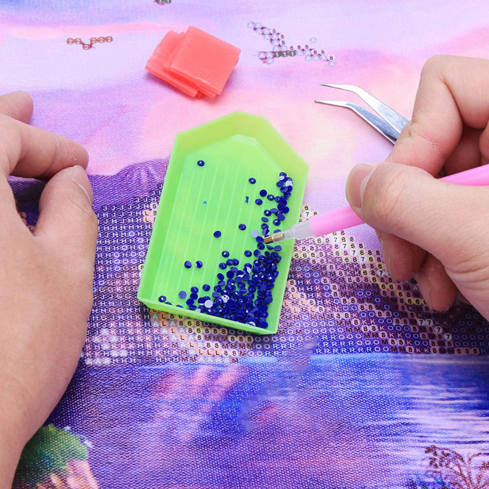 10000Pcs Diamond Painting Beads 20 Colors DIY Round Diamond Art Kit for Adults