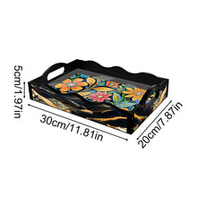 Load image into Gallery viewer, Acrylic Animals Rectangular Diamond Decorative Serving Tray for Countertop Decor