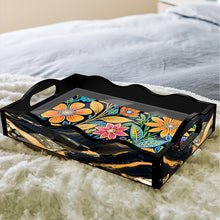 Load image into Gallery viewer, Acrylic Animals Rectangular Diamond Decorative Serving Tray for Countertop Decor