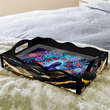 Load image into Gallery viewer, Acrylic Animals Rectangular Diamond Decorative Serving Tray for Countertop Decor