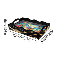 Load image into Gallery viewer, Acrylic Animals Rectangular Diamond Decorative Serving Tray for Countertop Decor