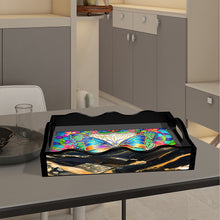Load image into Gallery viewer, Acrylic Animals Rectangular Diamond Decorative Serving Tray for Countertop Decor