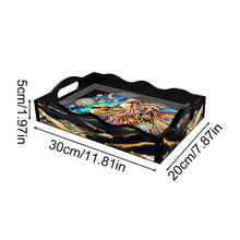 Load image into Gallery viewer, Acrylic Animals Rectangular Diamond Decorative Serving Tray for Countertop Decor