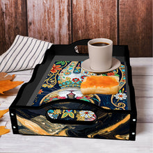 Load image into Gallery viewer, Acrylic Rich Cat 5D Diamond Painting Serving Tray Art Craft for Home Decoration