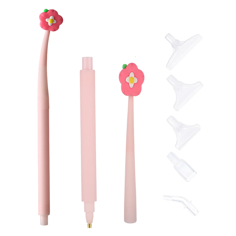 Cartoon Diamond Painting Pen Diamond Art Drill Pen with 6 Pen Tips DIY Supplies