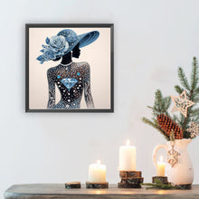 Load image into Gallery viewer, Diamond Painting - Partial Special Shaped - Elegant Lady (30*30CM)