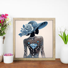 Load image into Gallery viewer, Diamond Painting - Partial Special Shaped - Elegant Lady (30*30CM)