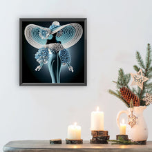 Load image into Gallery viewer, Diamond Painting - Partial Special Shaped - Elegant Lady (30*30CM)