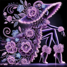 Load image into Gallery viewer, Diamond Painting - Partial Special Shaped - Elegant Lady (30*30CM)