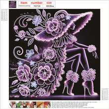 Load image into Gallery viewer, Diamond Painting - Partial Special Shaped - Elegant Lady (30*30CM)