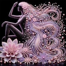 Load image into Gallery viewer, Diamond Painting - Partial Special Shaped - Elegant Lady (30*30CM)