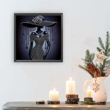 Load image into Gallery viewer, Diamond Painting - Partial Special Shaped - Elegant Lady (30*30CM)