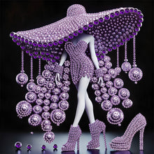 Load image into Gallery viewer, Diamond Painting - Partial Special Shaped - Elegant Lady (30*30CM)