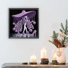 Load image into Gallery viewer, Diamond Painting - Partial Special Shaped - Elegant Lady (30*30CM)