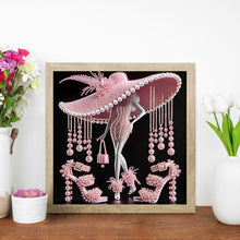 Load image into Gallery viewer, Diamond Painting - Partial Special Shaped - Elegant Lady (30*30CM)