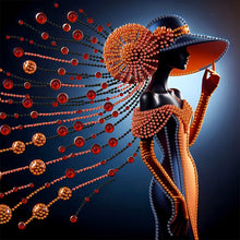 Load image into Gallery viewer, Diamond Painting - Partial Special Shaped - Elegant Lady (30*30CM)