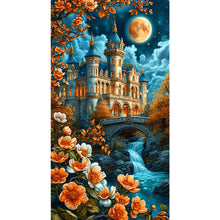 Load image into Gallery viewer, Diamond Painting - Full Round - Castle Under The Moonlight (40*70CM)