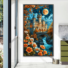Load image into Gallery viewer, Diamond Painting - Full Round - Castle Under The Moonlight (40*70CM)