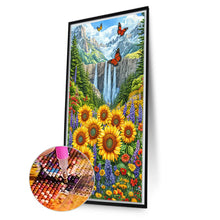 Load image into Gallery viewer, Diamond Painting - Full Round - Waterfall And Flowers (40*70CM)