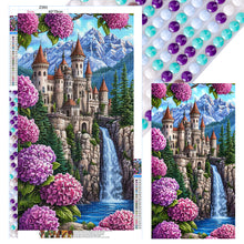Load image into Gallery viewer, Diamond Painting - Full Round - Castle And Waterfall (40*70CM)