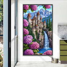 Load image into Gallery viewer, Diamond Painting - Full Round - Castle And Waterfall (40*70CM)