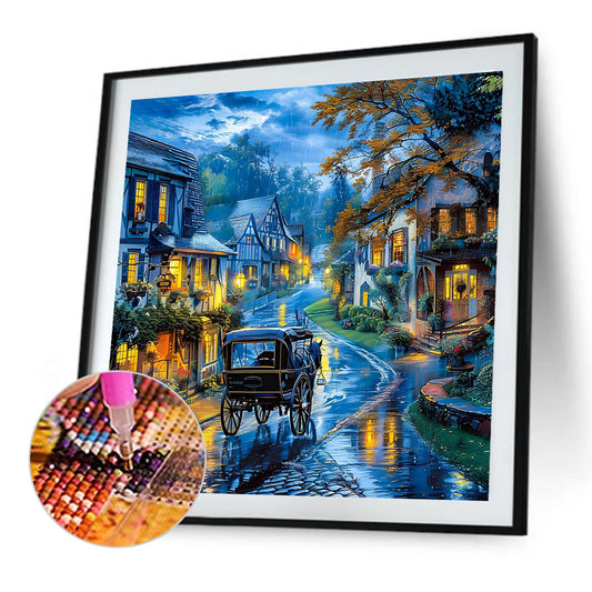 Diamond Painting - Full Round - Night Street (50*50CM)