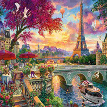 Load image into Gallery viewer, Diamond Painting - Full Round - Eiffel Tower Scenery (50*35CM)