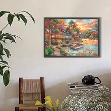 Load image into Gallery viewer, Diamond Painting - Full Round - Street By The River (50*35CM)