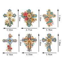 Load image into Gallery viewer, 6Pcs Acrylic Animals Diamond Painting Refrigerator Magnet for Fridge Whiteboards