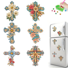 Load image into Gallery viewer, 6Pcs Acrylic Animals Diamond Painting Refrigerator Magnet for Fridge Whiteboards